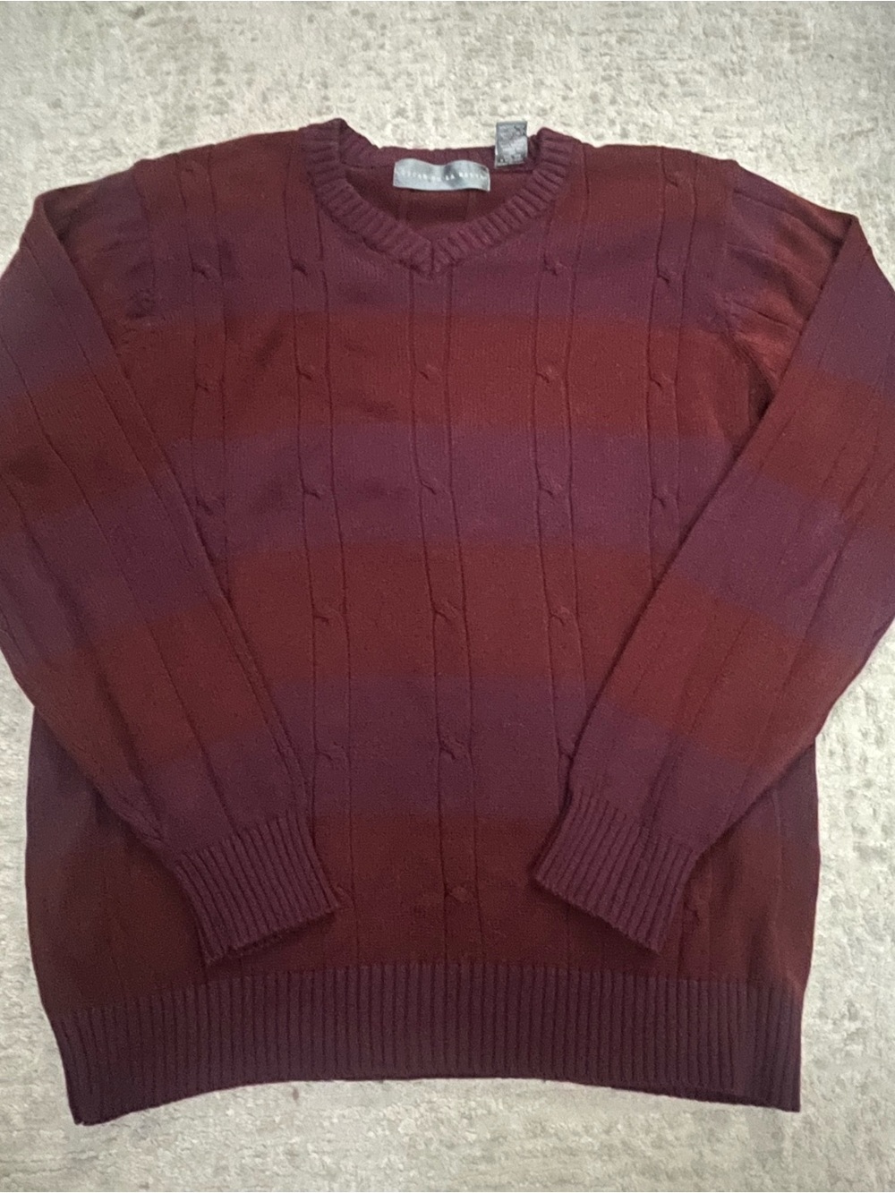 Vintage Oscar De La Renta Cable Knit Sweater